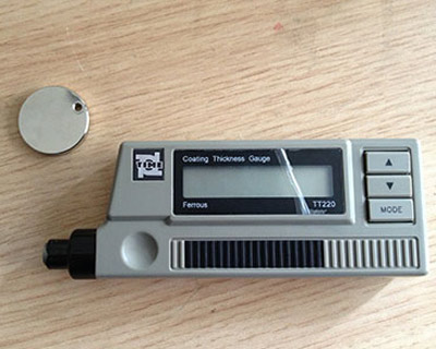 Cladding thickness gauge