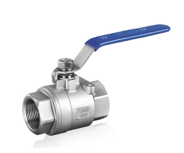 Two piece ball valve