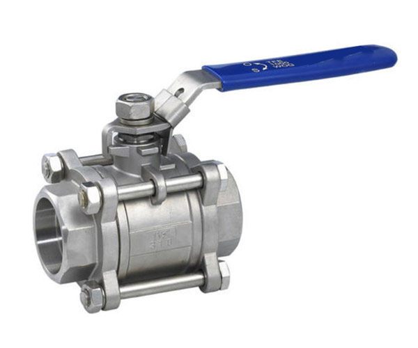Three piece ball valve