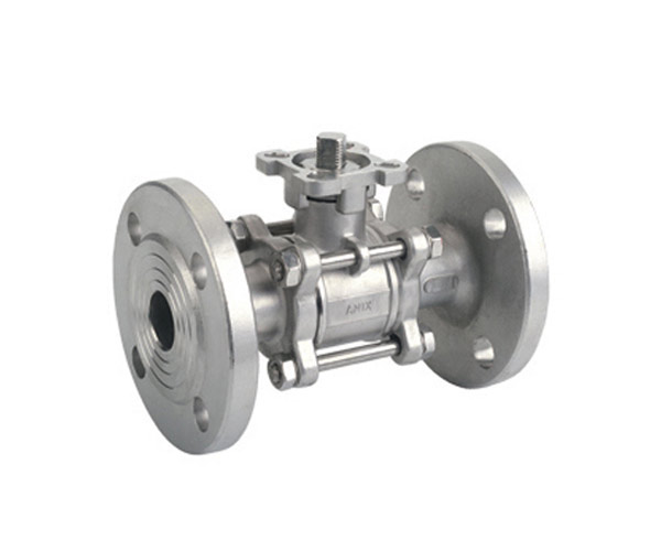 Three piece flange high platform ball valve